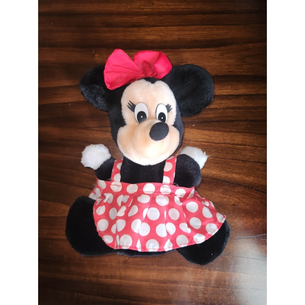 Vintage Applause Disney Minnie Mouse Hand Puppet Plush. 1980s.